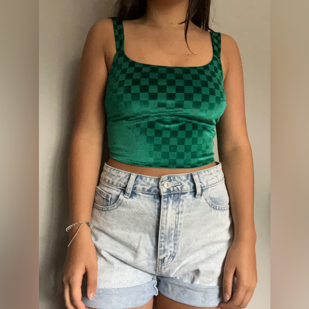 green swede checkered tank